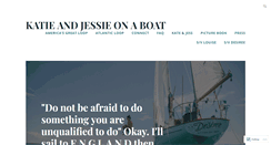 Desktop Screenshot of katieandjessieonaboat.com